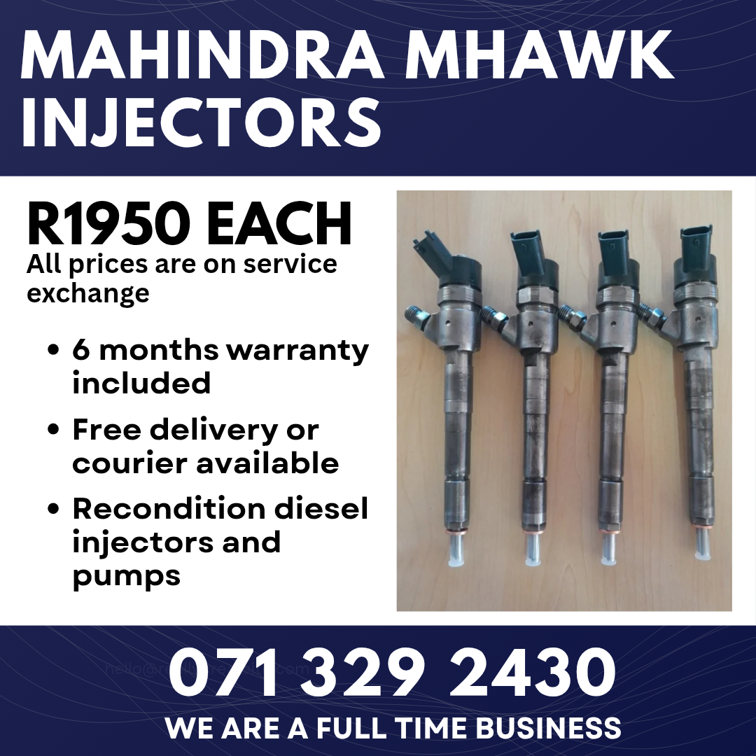 MAHINDRA MHAWK INJECTORS FOR SALE WITH WARRANTY INCLUDED - Private Seller MAHINDRA MHAWK INJECTORS FOR SALE WITH WARRANTY INCLUDED - Private Seller