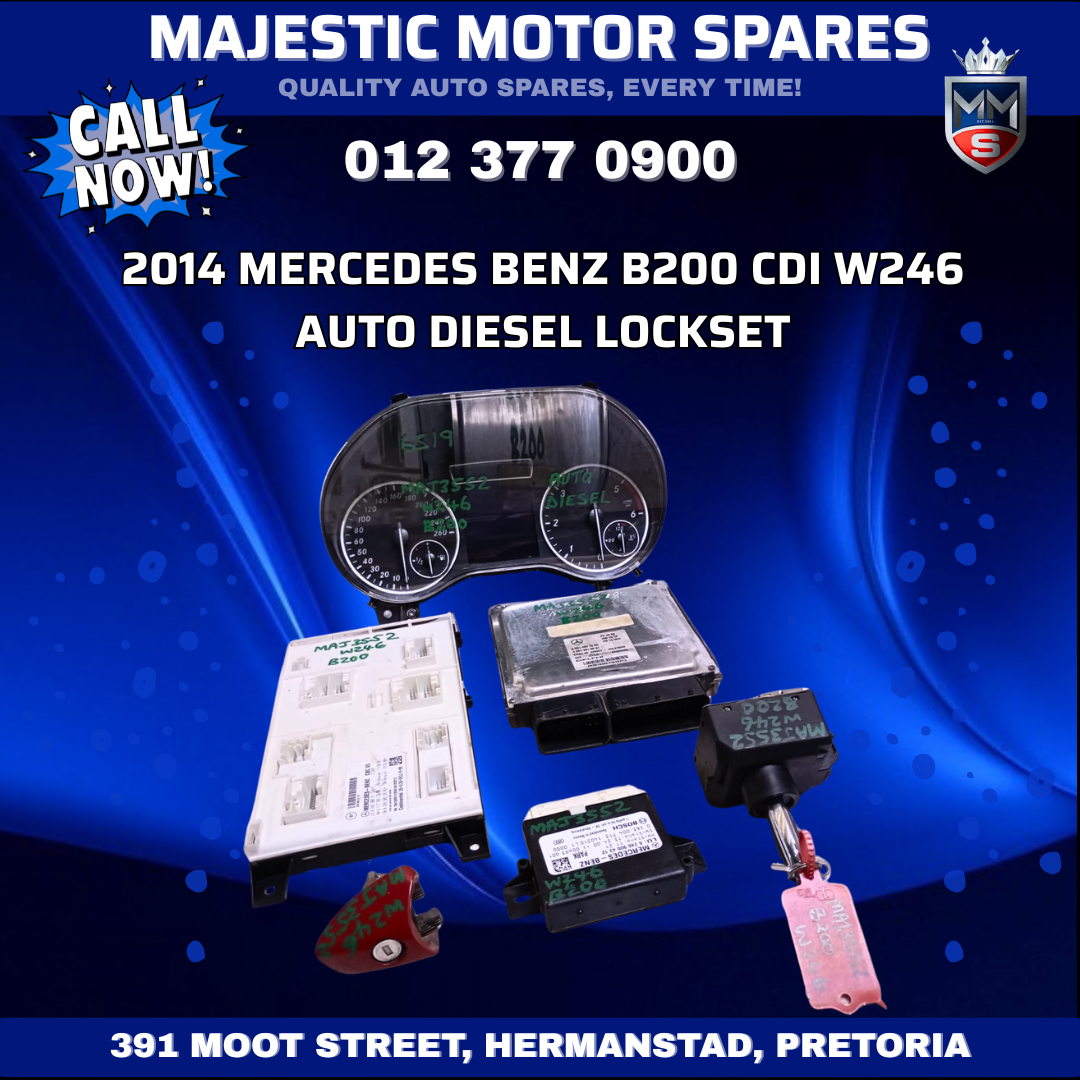 2014 Mercedes-Benz B200 CDI W246 Lockset – Used - Private Seller 2014 Mercedes-Benz B200 CDI W246 Lockset – Used - Private Seller