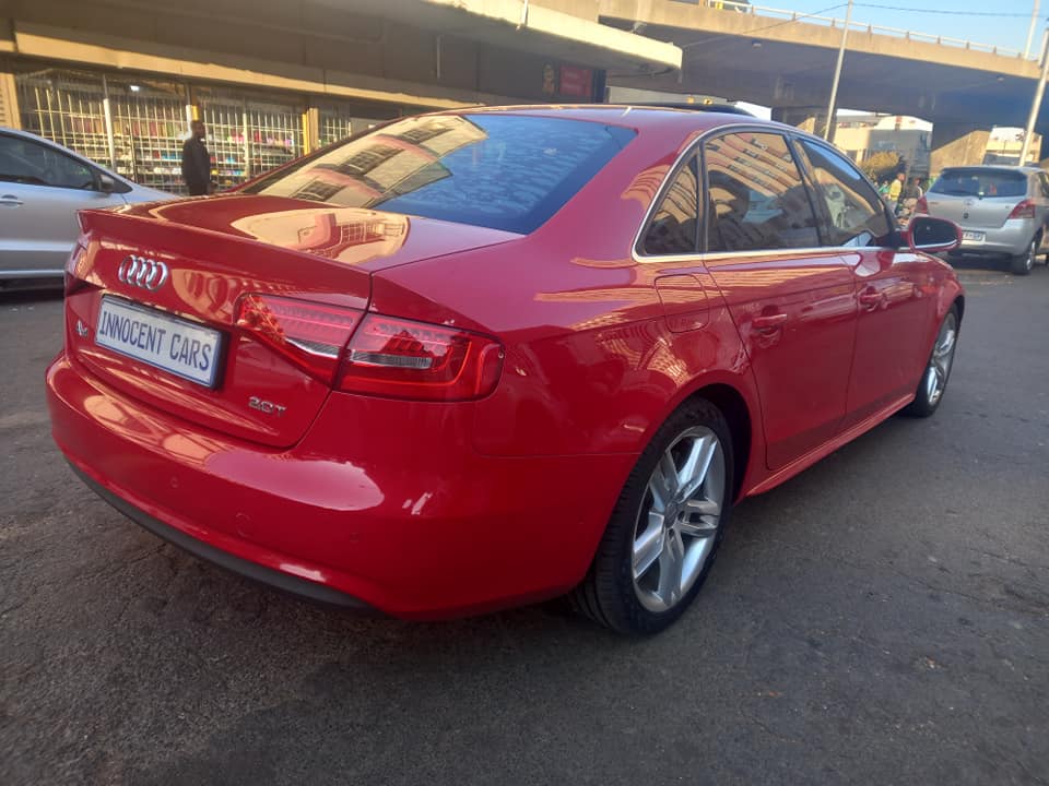 2013 AUDI A4 TFSI 2.0 PETROL, AUTOMATIC SUNROOF, RED COLOUR