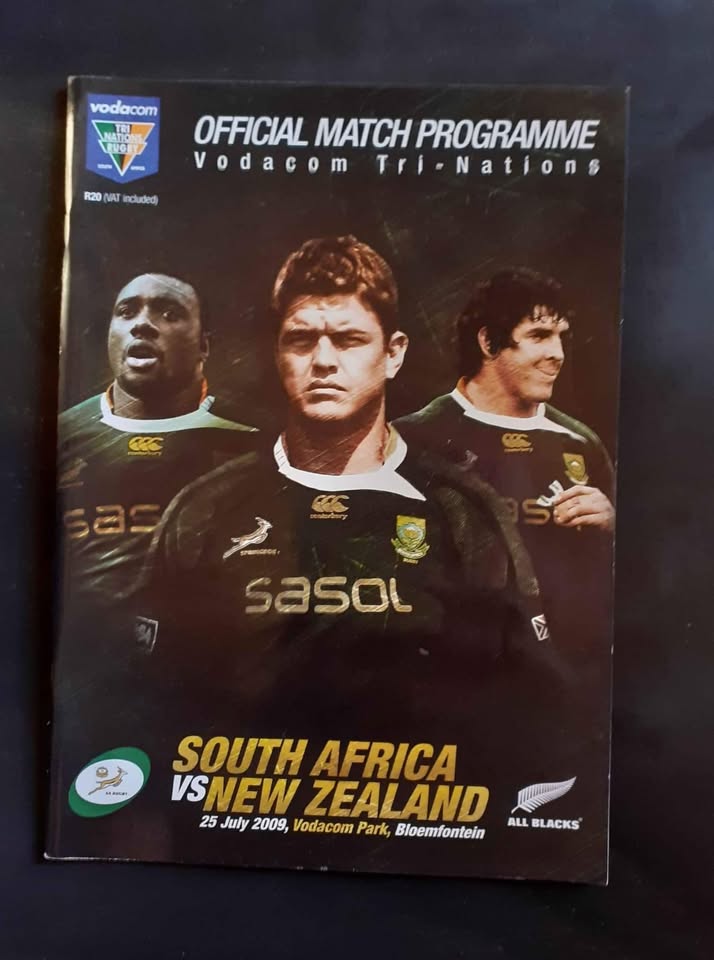 South Africa vs New Zealand 2008 1st Tri Nations Match Programme South Africa vs New Zealand 2008 1st Tri Nations Match Programme