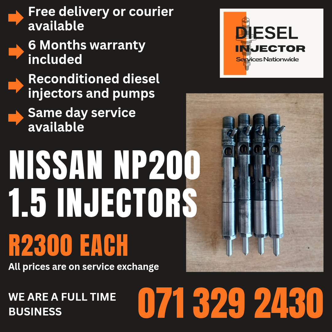 NISSAN NP200 1.5 INJECTORS FOR SALE WITH WARRANTY - Private Seller NISSAN NP200 1.5 INJECTORS FOR SALE WITH WARRANTY - Private Seller