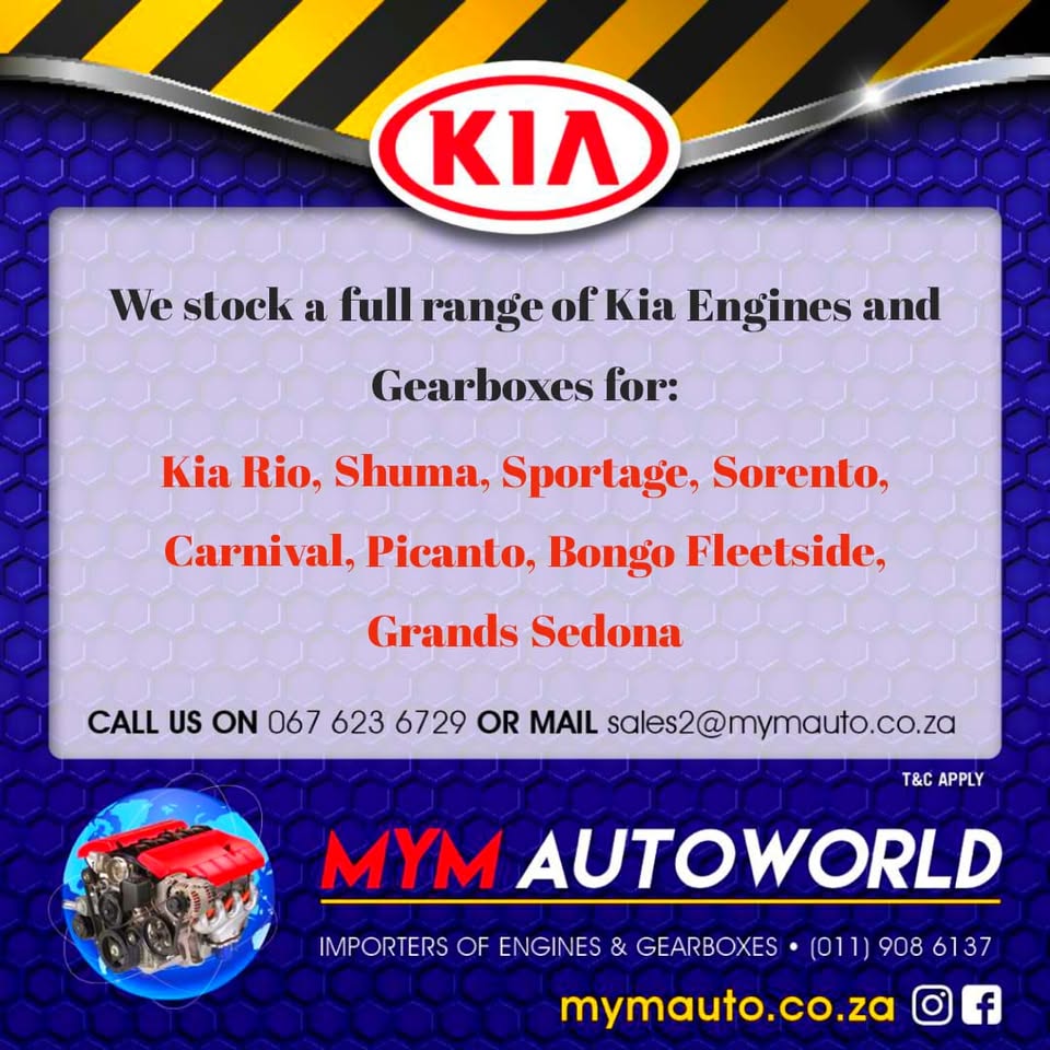 MYM IMPORTERS OF USED KIA ENGINES AND GEARBOXES - Private Seller MYM IMPORTERS OF USED KIA ENGINES AND GEARBOXES - Private Seller