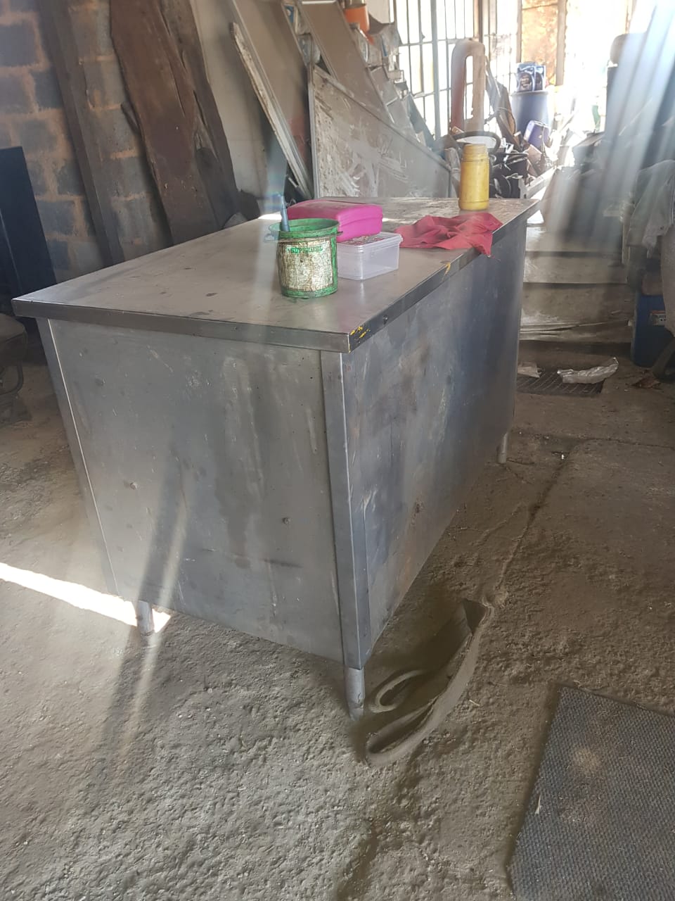 Stainless Steel Table with drawers for sale