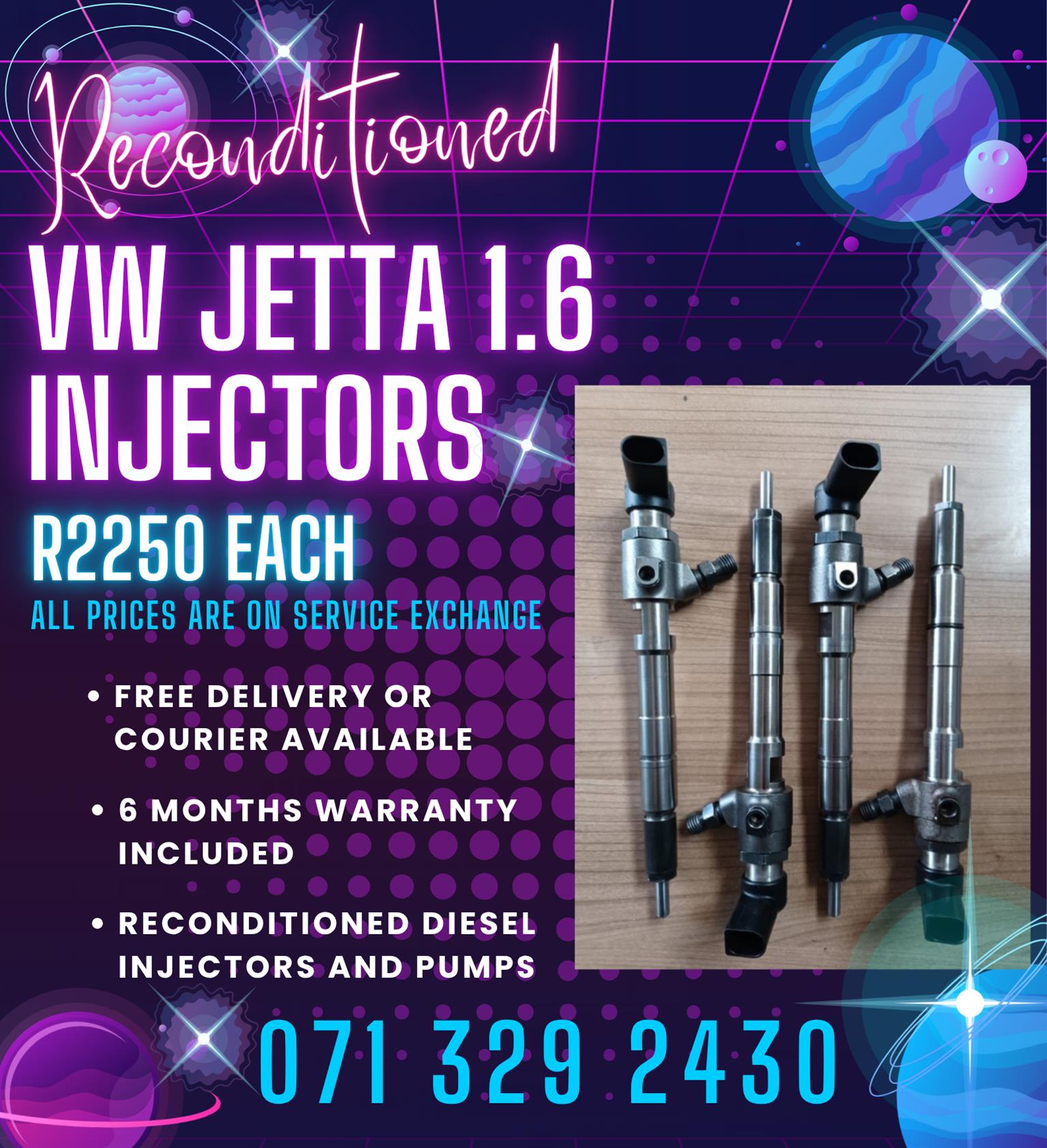 VW JETTA 1.6 INJECTORS FOR SALE WITH WARRANTY - Private Seller VW JETTA 1.6 INJECTORS FOR SALE WITH WARRANTY - Private Seller