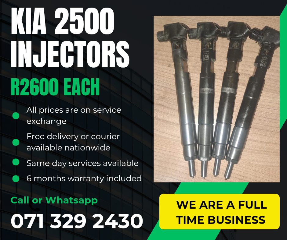 KIA 2500 INJECTORS FOR SALE WITH WARRANTY - Private Seller KIA 2500 INJECTORS FOR SALE WITH WARRANTY - Private Seller