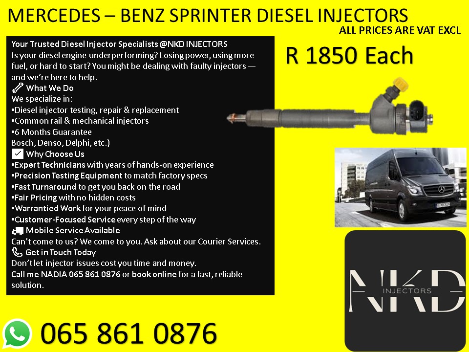MERCEDES BENZ SPRINTER INJECTORS FOR SALE OR RECON. - Private Seller MERCEDES BENZ SPRINTER INJECTORS FOR SALE OR RECON. - Private Seller