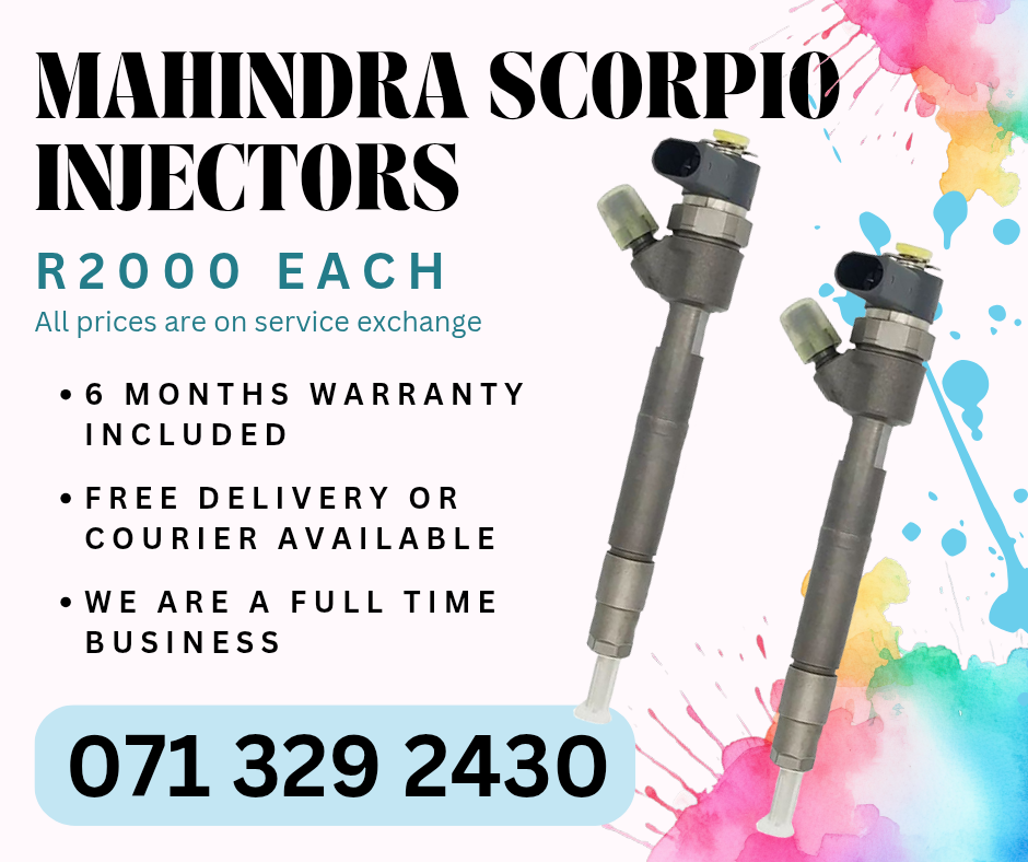 MAHINDRA SCORPIO DIESEL INJECTORS FOR SALE WITH WARRANTY - Private Seller MAHINDRA SCORPIO DIESEL INJECTORS FOR SALE WITH WARRANTY - Private Seller