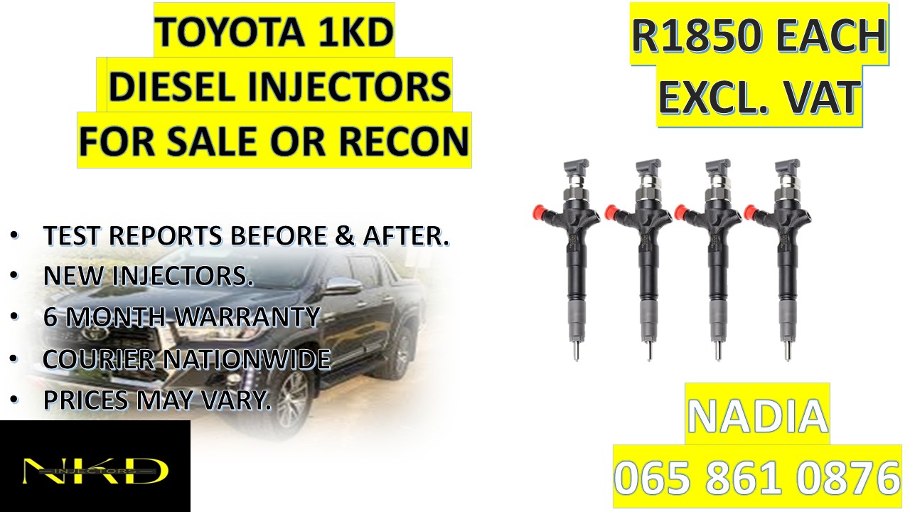 DIESEL INJECTORS FOR SALE FOR TOYOTA 1KD - Private Seller DIESEL INJECTORS FOR SALE FOR TOYOTA 1KD - Private Seller