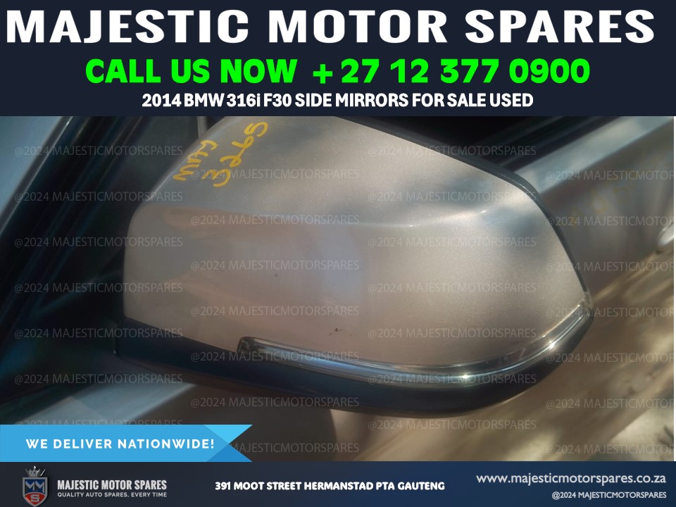 2014 BMW 316i Side Mirrors Door Mirrors Complete with Indicator for Sale - Private Seller 2014 BMW 316i Side Mirrors Door Mirrors Complete with Indicator for Sale - Private Seller