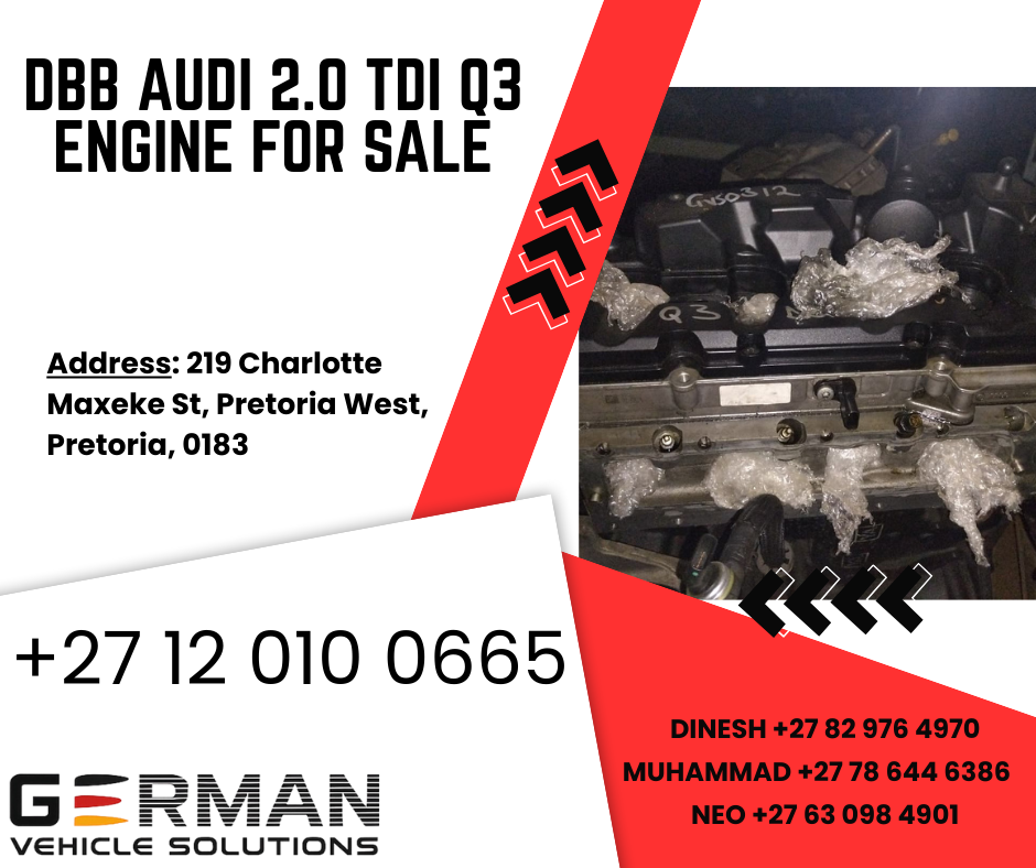DBB audi 2.0 tdi q3 engine for sale used - Private Seller DBB audi 2.0 tdi q3 engine for sale used - Private Seller