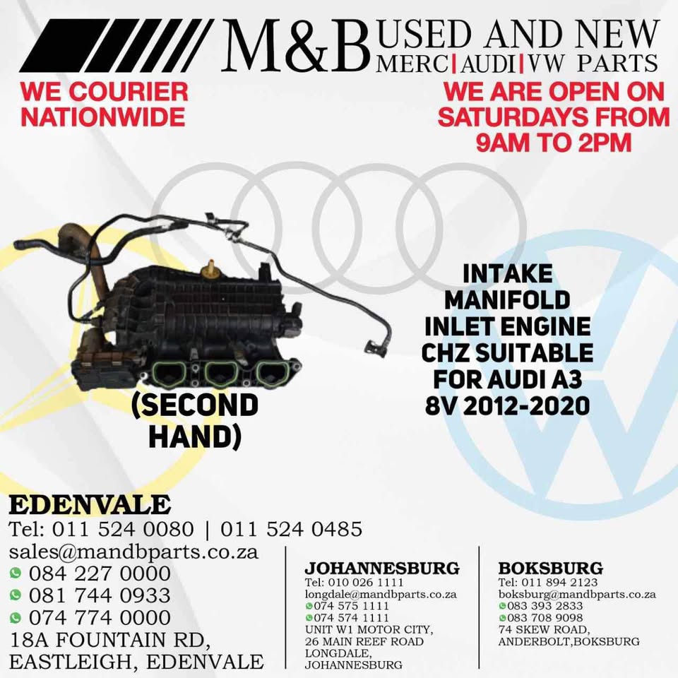 Intake Manifold Inlet Engine CHZ Suitable for Audi A3 8V 2012-2020 (Second Hand) - Private Seller Intake Manifold Inlet Engine CHZ Suitable for Audi A3 8V 2012-2020 (Second Hand) - Private Seller