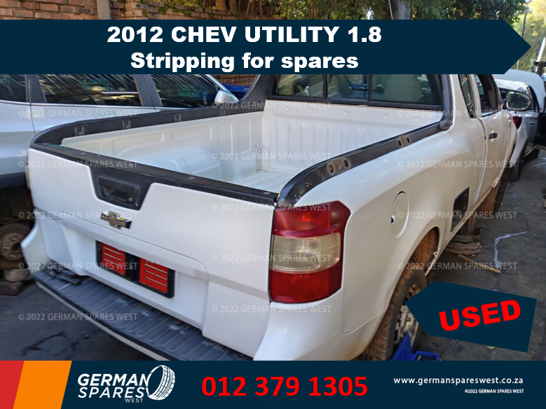 2012 CHEV UTILITY 1.8 STRIPPING FOR USED SPARES - Private Seller 2012 CHEV UTILITY 1.8 STRIPPING FOR USED SPARES - Private Seller
