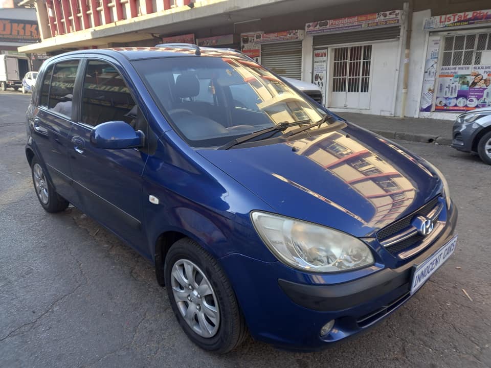 2007 HYUNDAI GETZ HATCHBACK 1.4 PETROL, MANUAL, BLUE COLOR