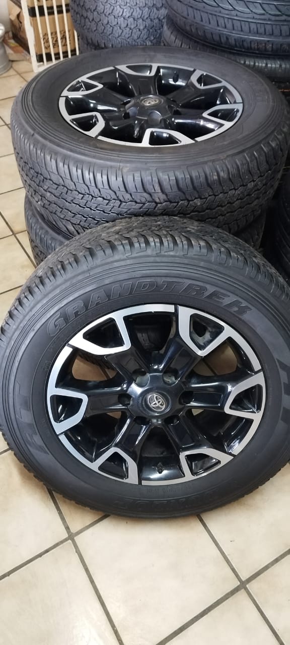 18 inch Toyota Legend 50 original mags with good used 265/60/18 Dunlop Grandtrek - Private Seller 18 inch Toyota Legend 50 original mags with good used 265/60/18 Dunlop Grandtrek - Private Seller