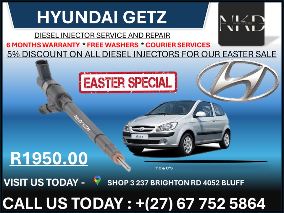 Hyundai Getz Diesel Injectors on recondition - Private Seller Hyundai Getz Diesel Injectors on recondition - Private Seller
