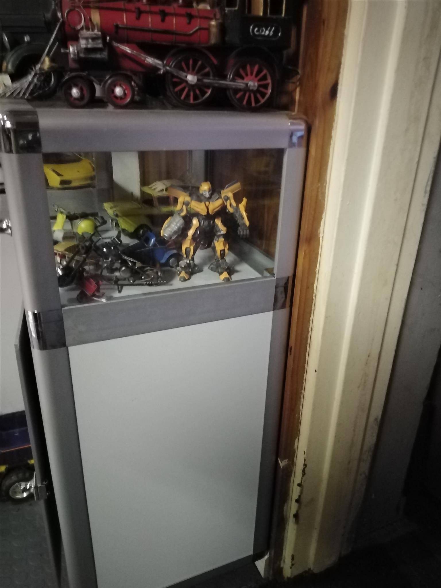 Good day, It's Willie and I have new small glass display cabinets for sale