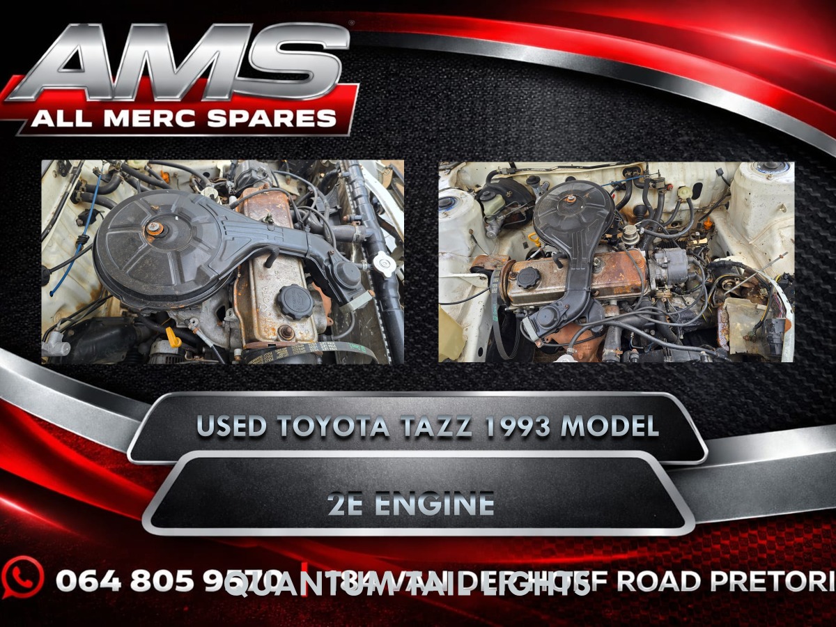 USED TOYOTA TAZZ 2E ENGINE 1993 MODEL – FOR SALE - Private Seller USED TOYOTA TAZZ 2E ENGINE 1993 MODEL – FOR SALE - Private Seller