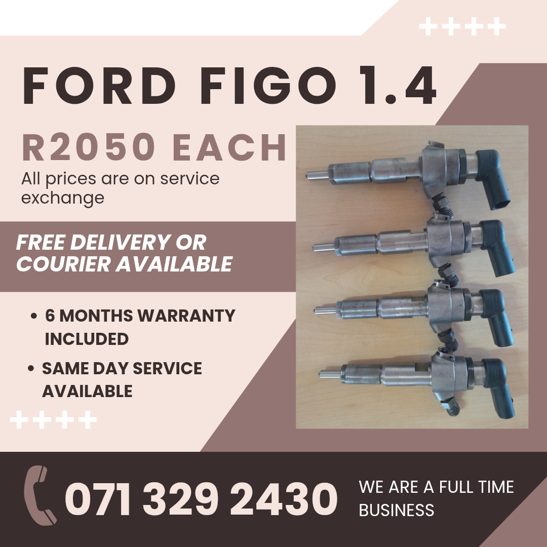 FORD FIGO 1.4 INJECTORS FOR SALE WITH WARRANTY INCLUDED - Private Seller FORD FIGO 1.4 INJECTORS FOR SALE WITH WARRANTY INCLUDED - Private Seller