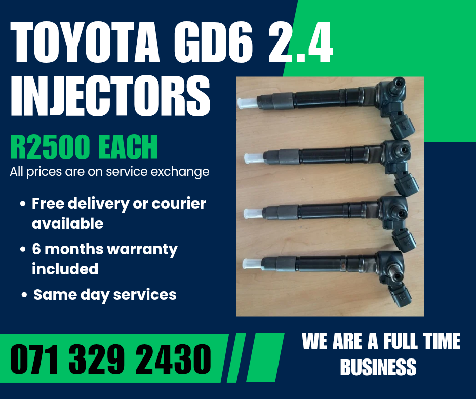 TOYOTA GD6 2.4 INJECTORS FOR SALE WITH WARRANTY ON