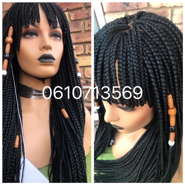 beautiful lace top fringe braided wig