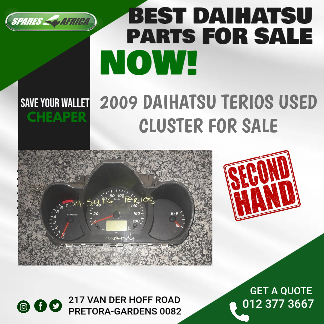DAIHATSU TERIOS 2009 INSTRUMENT CLUSTER FOR SALE - Private Seller DAIHATSU TERIOS 2009 INSTRUMENT CLUSTER FOR SALE - Private Seller