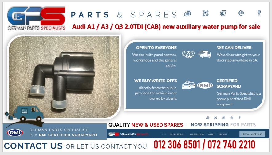 Audi A1 / A3 / Q3 2.0TDI (CAB) new auxiliary water pumps for sale - Private Seller Audi A1 / A3 / Q3 2.0TDI (CAB) new auxiliary water pumps for sale - Private Seller
