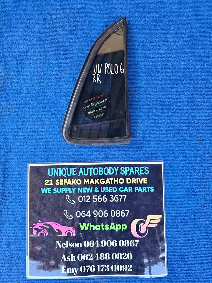 VW Polo 6 Right Rear Quarter Glass - Private Seller VW Polo 6 Right Rear Quarter Glass - Private Seller