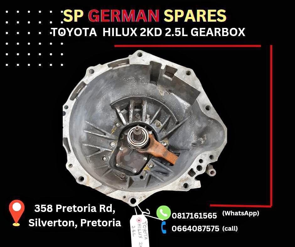 TOYOTA HILUX 2KD 2.5L GEARBOX FOR SALE CALL: or WHATSAPP: - Private Seller TOYOTA HILUX 2KD 2.5L GEARBOX FOR SALE CALL: or WHATSAPP: - Private Seller
