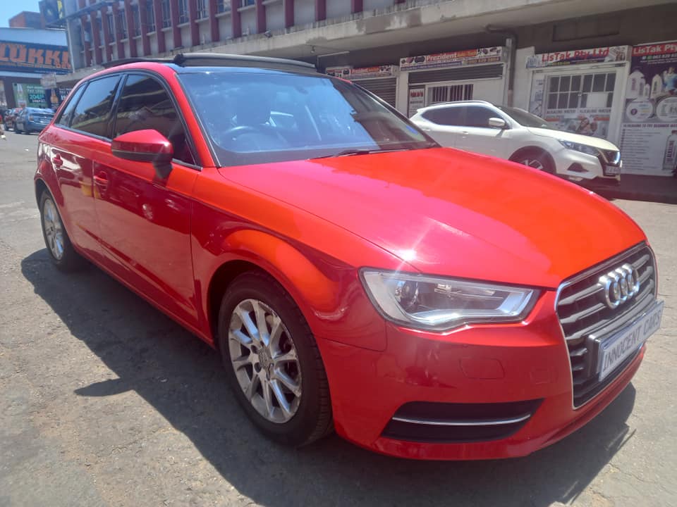 2016 AUDI A3 2.0 TFSI PETROL, AUTOMATIC TRANSMISSION, RED COLOUR, MILEAGE 72000KM