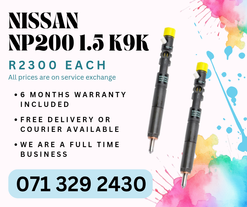NISSAN NP200 1.5 DIESEL INJECTORS FOR SALE WITH WARRANTY - Private Seller
