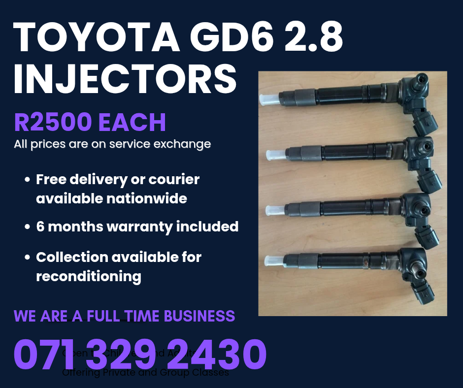 TOYOTA GD6 2.8 INJECTORS FOR SALE WITH WARRANTY ON - Private Seller TOYOTA GD6 2.8 INJECTORS FOR SALE WITH WARRANTY ON - Private Seller