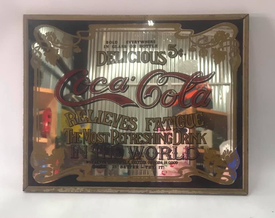 Coca Cola Steel Frame Mirror