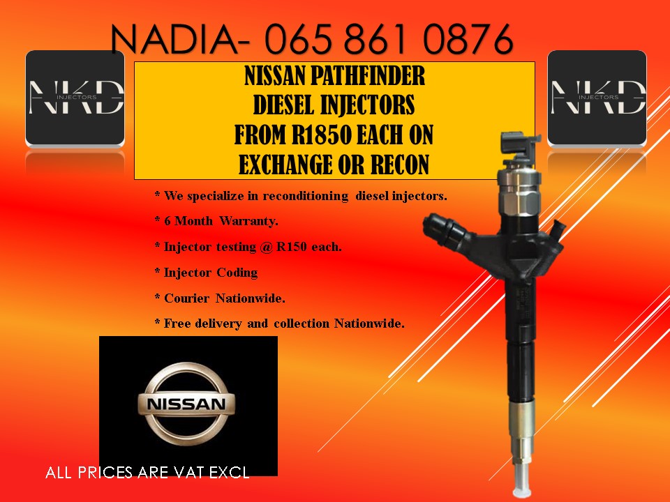 NISSAN PATHFINDER DIESEL INJECTORS FOR SALE ON EXCHANGE OR RECON - Private Seller NISSAN PATHFINDER DIESEL INJECTORS FOR SALE ON EXCHANGE OR RECON - Private Seller