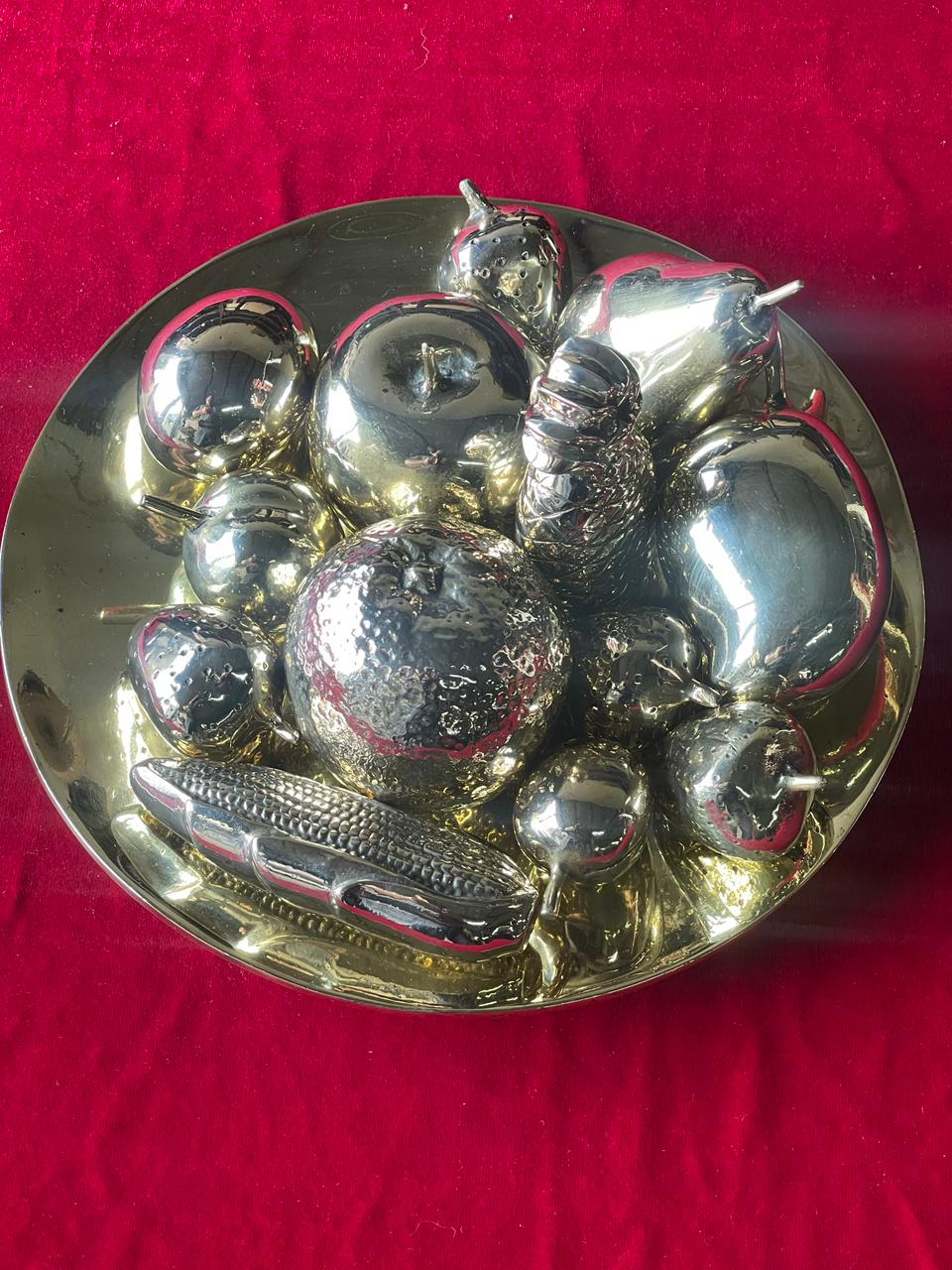 Brass fruit bowl