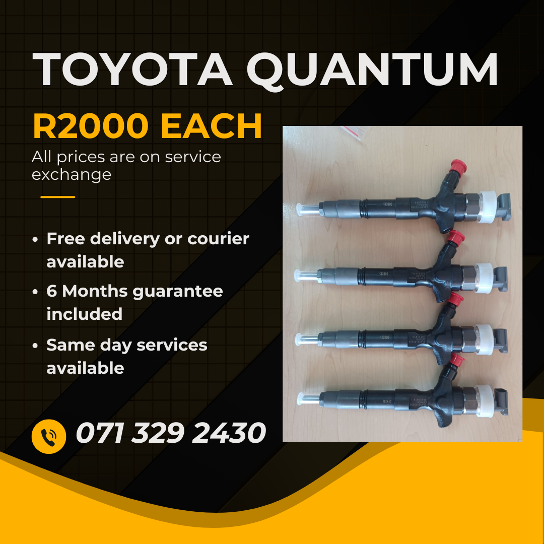 TOYOTA QUANTUM DIESEL INJECTORS FOR SALE WITH WARRANTY - Private Seller TOYOTA QUANTUM DIESEL INJECTORS FOR SALE WITH WARRANTY - Private Seller
