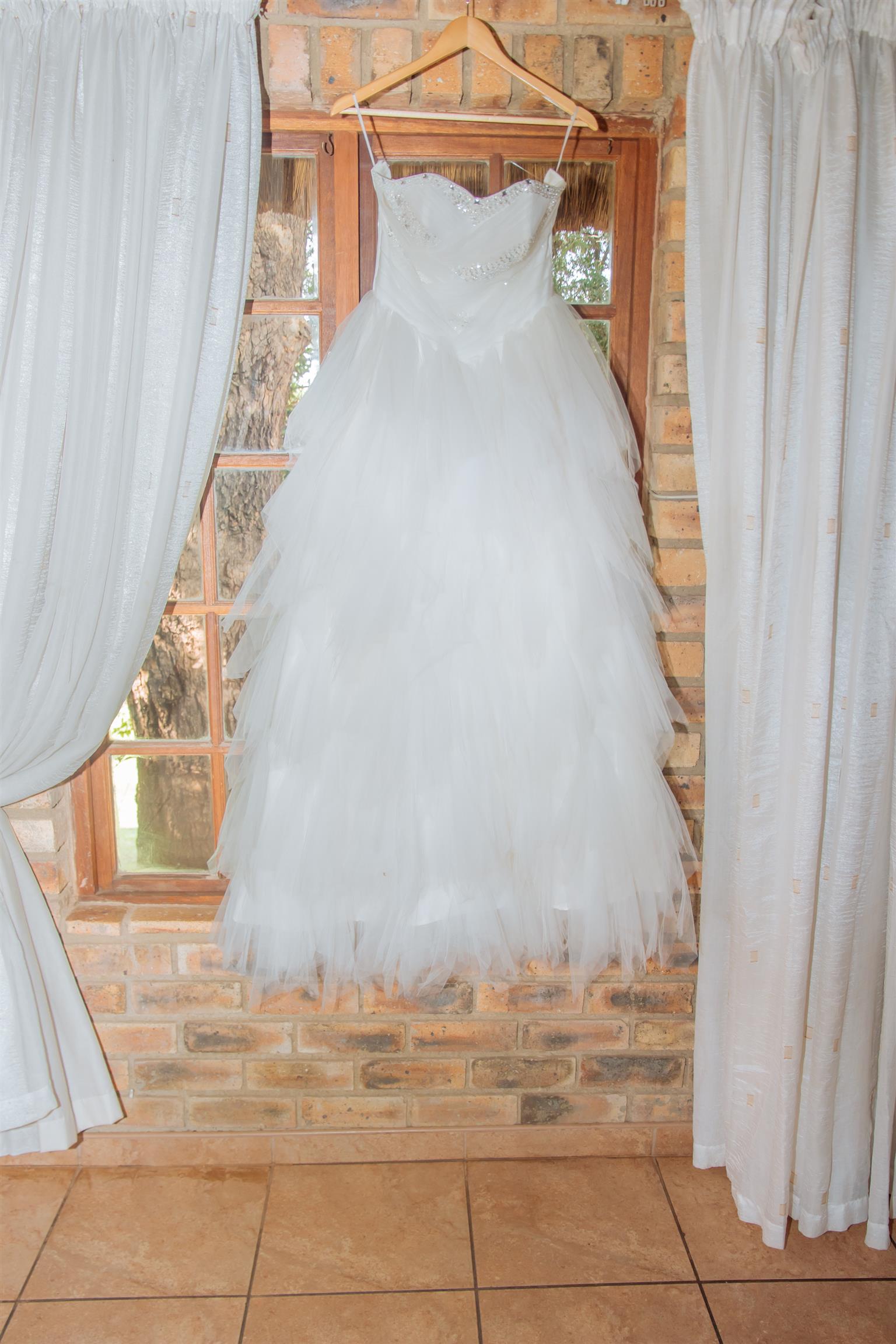 Ivory Wedding Dress and Veil