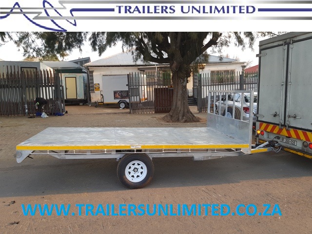 TRAILERS UNLIMITED 4000 X 2000mm FLATBED TRAILER. HOT DIPPED GALVANIZED.