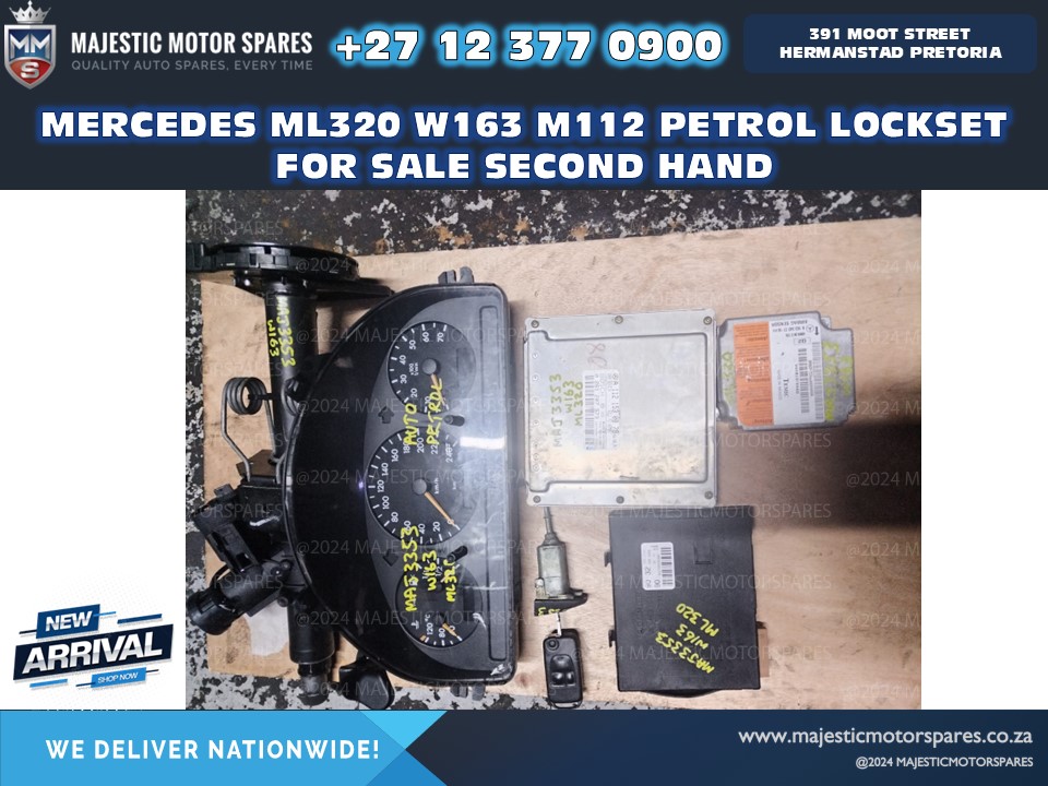 mercedes ml320 w163 m112 petrol lockset for sale second-hand - Private Seller mercedes ml320 w163 m112 petrol lockset for sale second-hand - Private Seller