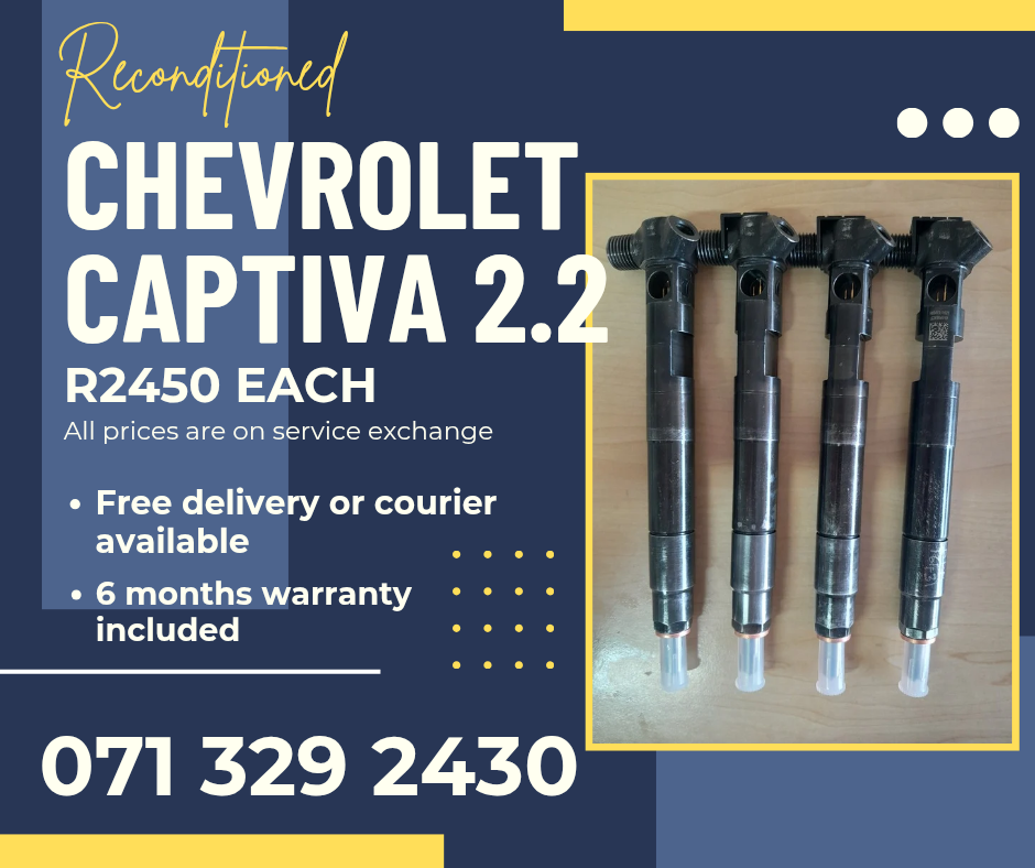CHEVROLET CAPTIVA 2.2 INJECTORS FOR SALE WITH WARRANTY - Private Seller CHEVROLET CAPTIVA 2.2 INJECTORS FOR SALE WITH WARRANTY - Private Seller