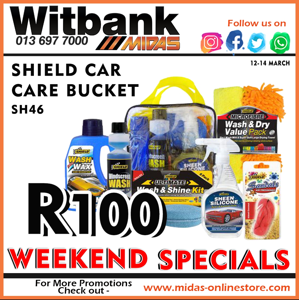 Shield Car Care Bucket ONLY  at Midas Witbank!