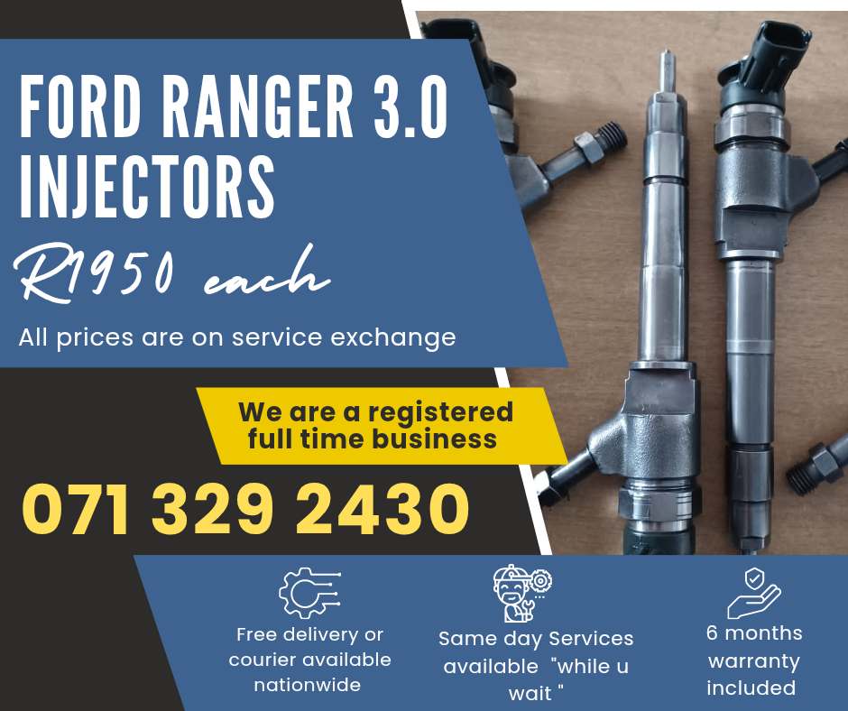 FORD RANGER 3.0 INJECTORS FOR SALE WITH WARRANTY INCLUDED - Private Seller FORD RANGER 3.0 INJECTORS FOR SALE WITH WARRANTY INCLUDED - Private Seller
