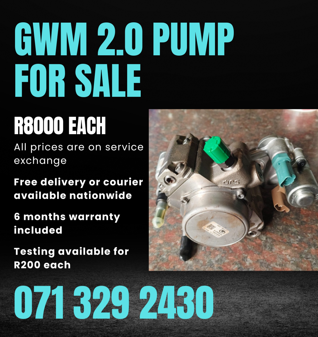 GWM 2.0 PUMP FOR SALE WITH WARRANTY - Private Seller GWM 2.0 PUMP FOR SALE WITH WARRANTY - Private Seller