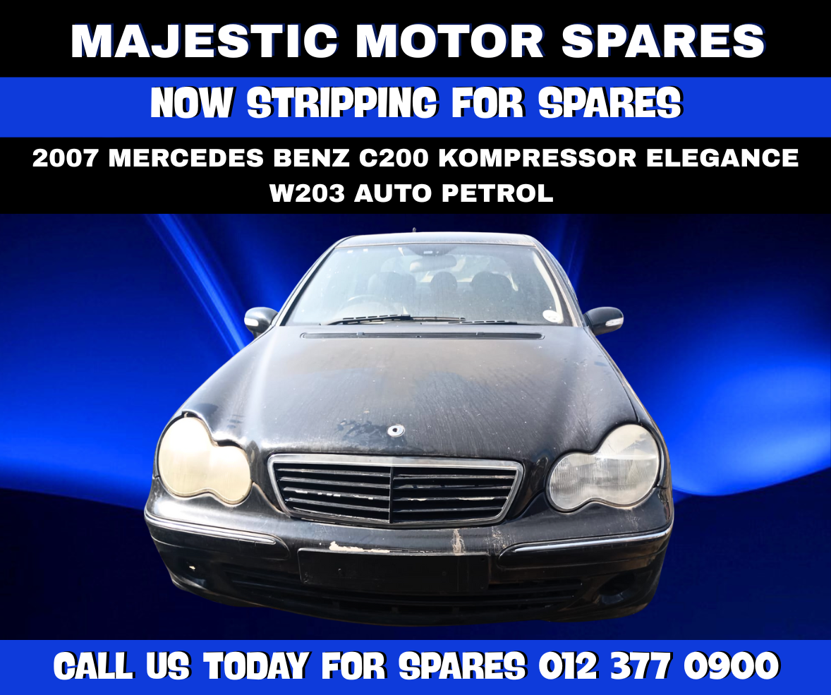 2007 Mercedes-Benz C200 Kompressor W203 Auto Petrol Stripping for Spares - Private Seller 2007 Mercedes-Benz C200 Kompressor W203 Auto Petrol Stripping for Spares - Private Seller
