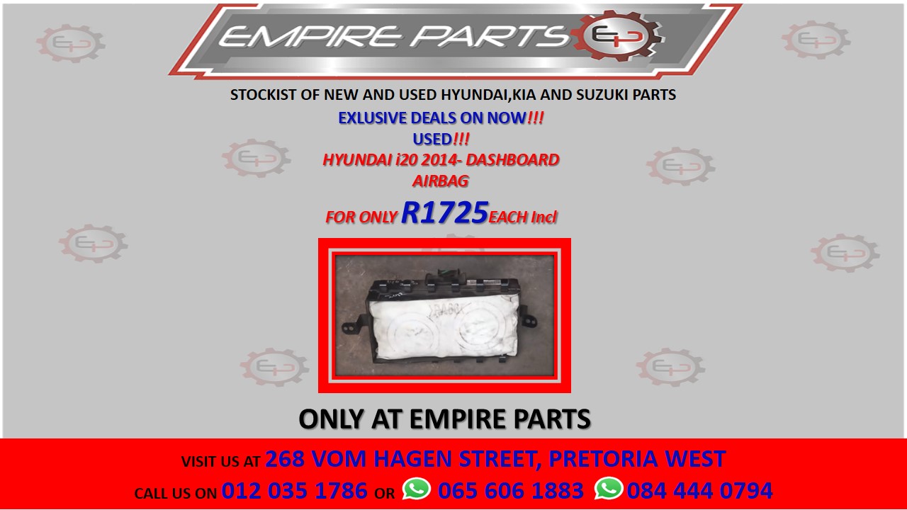 HYUNDAI i20 2014- DASHBOARD AIRBAG FOR SALE - Private Seller HYUNDAI i20 2014- DASHBOARD AIRBAG FOR SALE - Private Seller