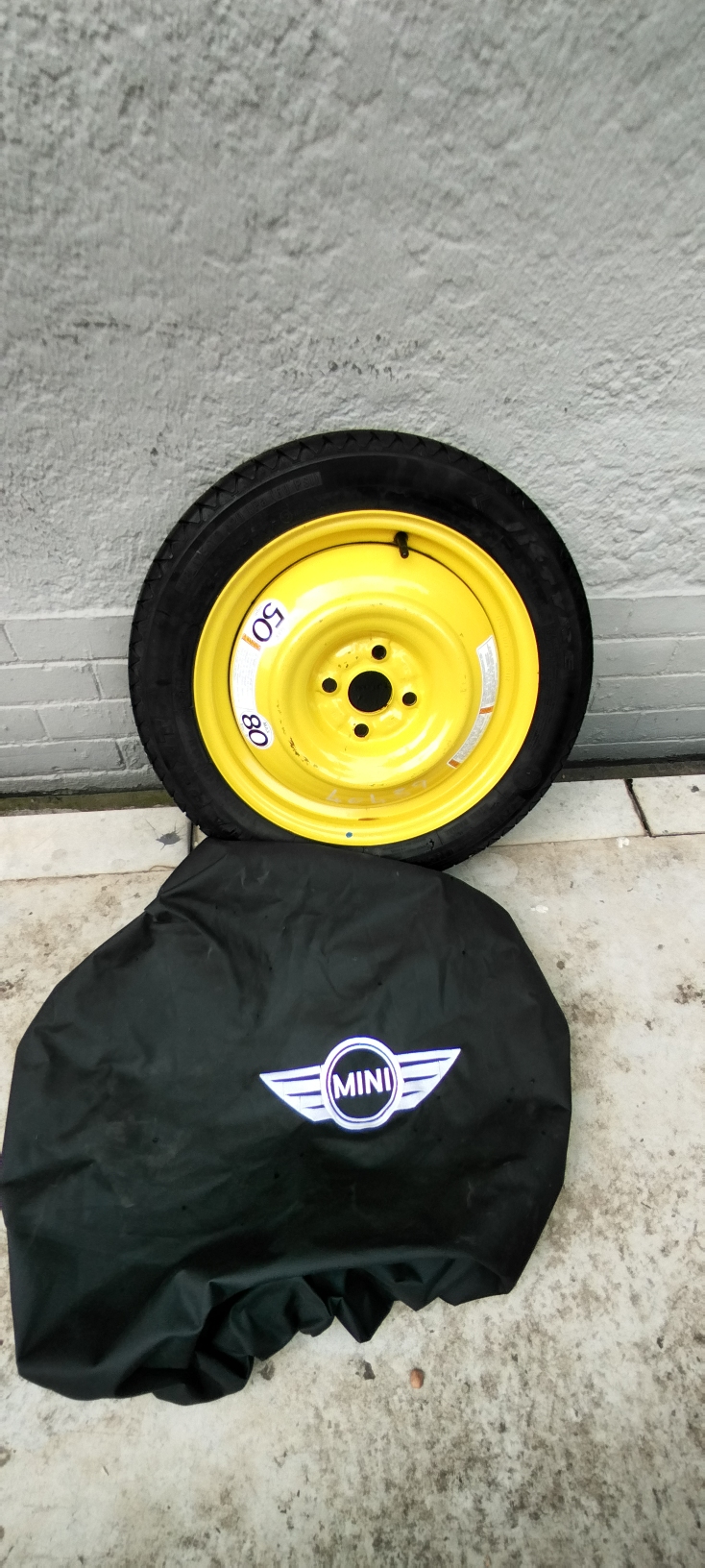 Mini One 15 inch Space Saver Spare Wheel with Wheel Cover 2006-2014 - Private Seller