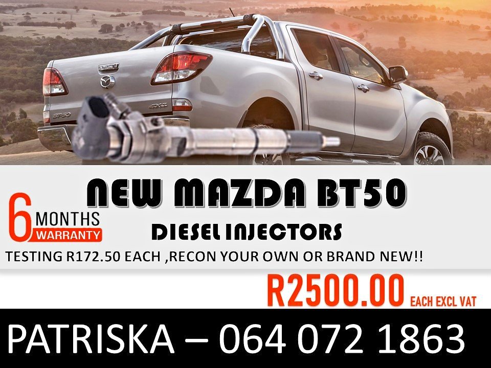 INJECTORS FOR NEW MAZDA BT50 FOR SALE