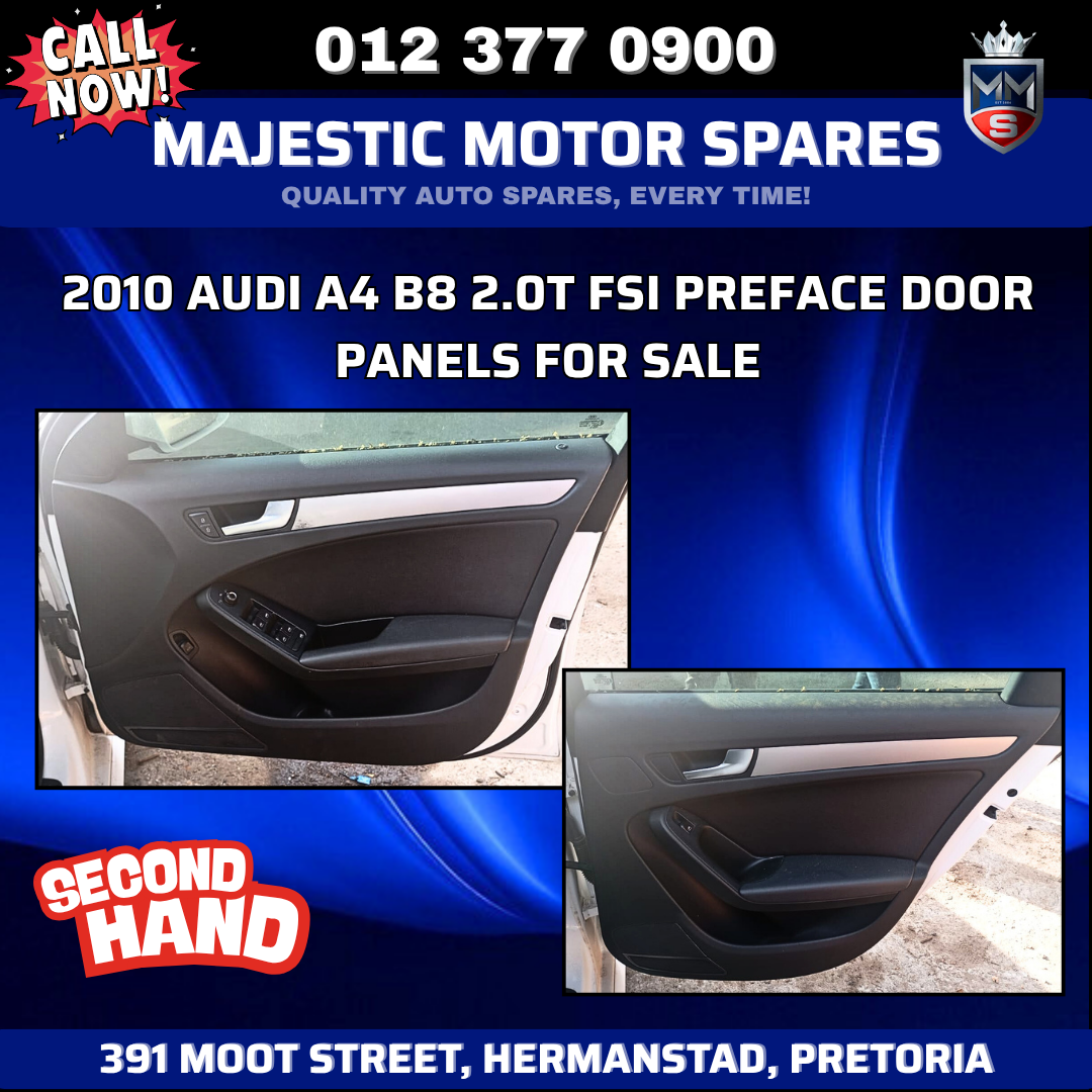 2010 Audi A4 B8 2.0T FSI Preface Door Panels for Sale - Private Seller 2010 Audi A4 B8 2.0T FSI Preface Door Panels for Sale - Private Seller