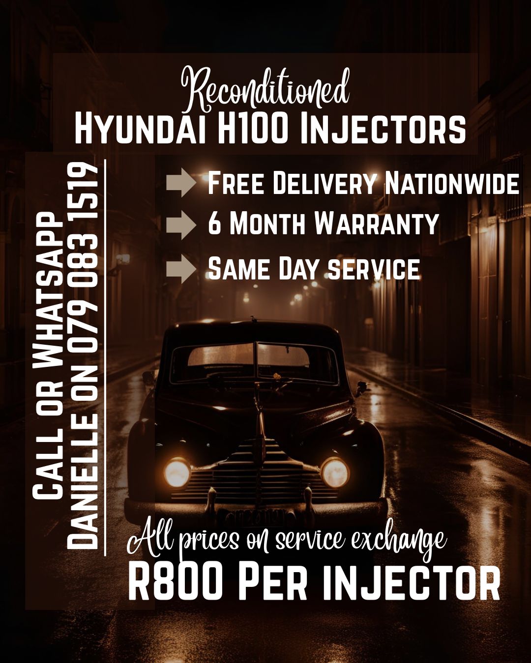 HYUNDAI H100 INJECTORS FOR SALE WITH WARRANTY INCLUDED - Private Seller HYUNDAI H100 INJECTORS FOR SALE WITH WARRANTY INCLUDED - Private Seller