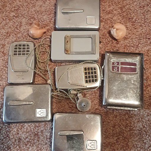Silver, old hearing aids, collecting