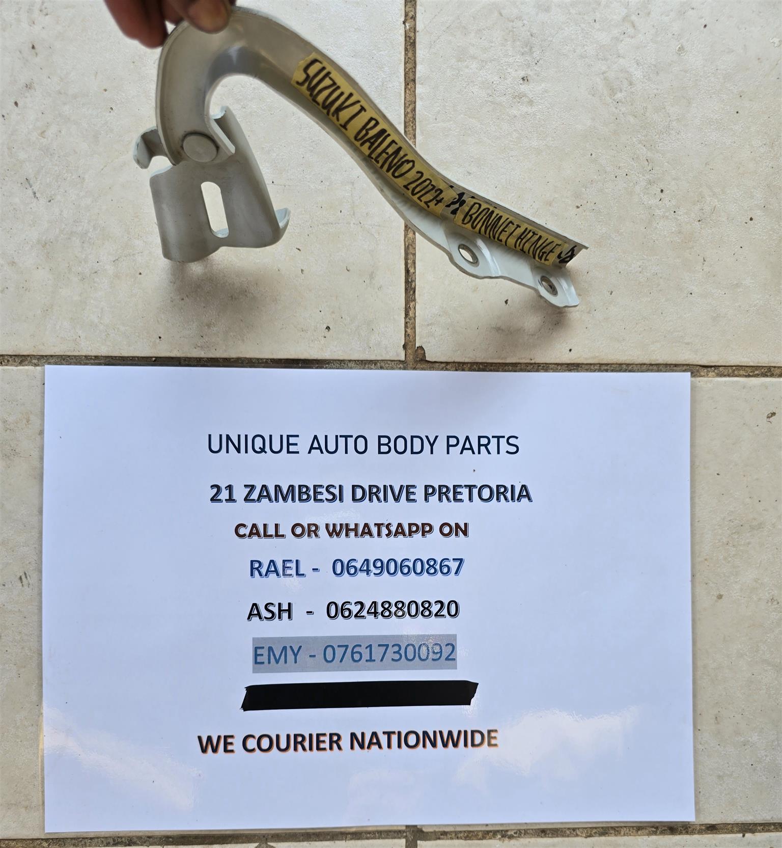 Toyota Starlet / Suzuki Baleno 2022 + Bonnet Hinge Toyota Starlet / Suzuki Baleno 2022 + Bonnet Hinge